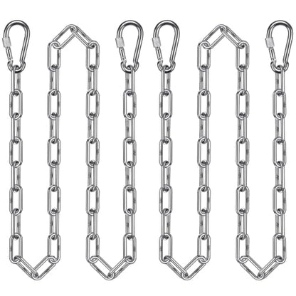 BeneLabel 2Pcs 85" (7ft) Swing Chain Stainless Steel Hanging Chain and Hook - color: Silver, size: 85"