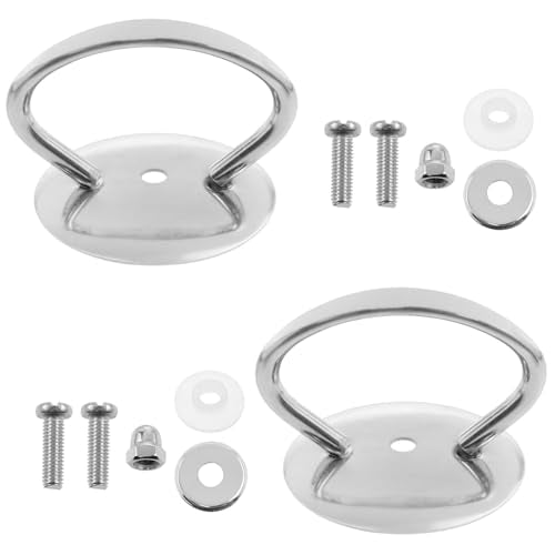 2PCS Universal Pot Lid Handles Stainless Steel Pot Lid Handles With Mounting Screws And Silicone Gaskets