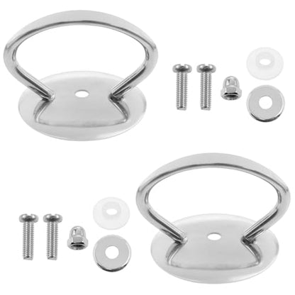 2PCS Universal Pot Lid Handles Stainless Steel Pot Lid Handles With Mounting Screws And Silicone Gaskets