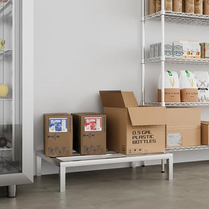 36" Long x 24" Wide | Height: 8" Off The Floor Aluminum Dunnage Rack | Storage in Restaurant, Kitchens and Garages and More! - size: 36" Long x 24" Wide | Height: 8" Off The Floor