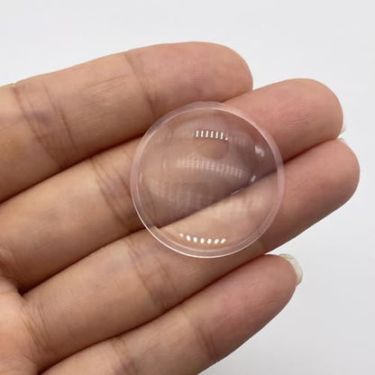 Double Convex Lens - 29mm Diameter, 45mm Focal Length, Optical biconvex Lens for Physics Experiments, Photography, Magnifying, and DIY Projects - Pack of 5pcs (29mm x H5.4mm x F45) - size: 29mm x H5.4mm x F45