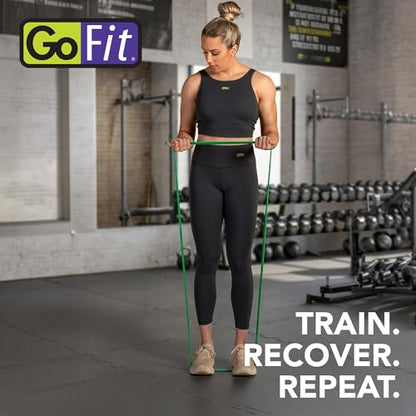 GoFit Resistance Band - color: Green, size: 30-50-Pound