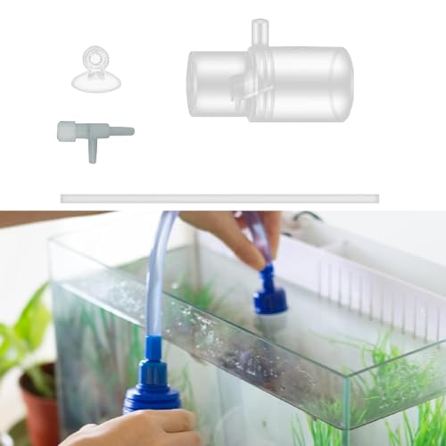 Acrylic Oxygen Enrichment Adapter for Aquarium, 16mm Water Outlet Nozzle with Suction Cup for Fish Tank Aeration