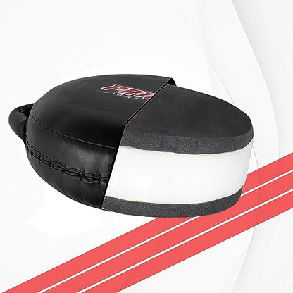 PSS PU Leather Strike Boxing Pads for Punching Kicking Martial Arts Karate Taekwondo Focus Target Shield Round Pad Muay Thai Training Equipment Unisex