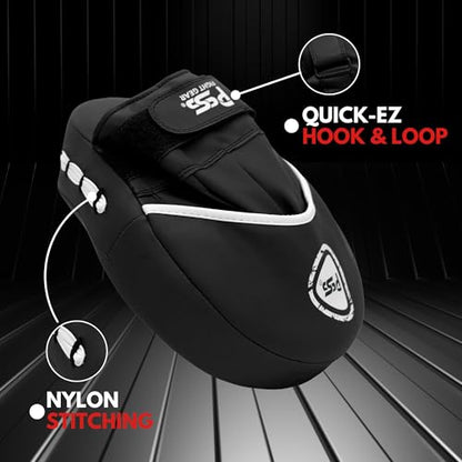 PSS Boxing Focus Pads - Hook & Jab Punch Mitts for MMA, Kickboxing, Karate, Muay Thai, and Taekwondo Training - Hand Target Strike Shield Punching Gloves Pad - color: White