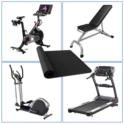 Treadmill Mat,Bike Mat Compatible with Peloton Bike,Elliptical, 6mm Thick, Under Exercise Bike Trainer Pad for Indoor Stationary Spin Bike Gym Equipment Hardwood Floor Carpet Protector - size: 1pcs: 31.9 * 74.8 inch