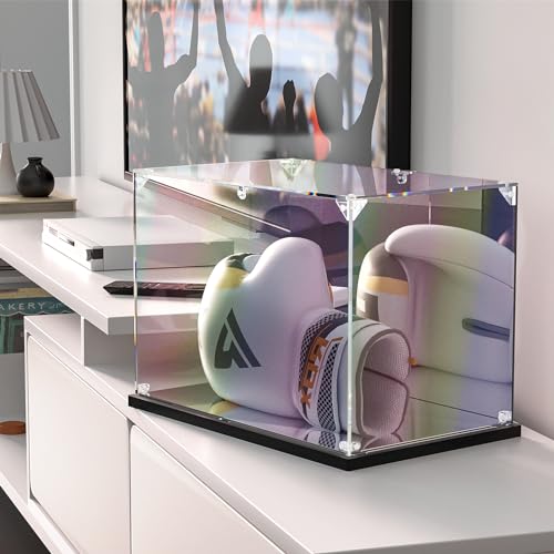 KOLIPI Acrylic Boxing Glove Display Case 14x9.5x8.7 in - size: 14x9.5x8.7 inches