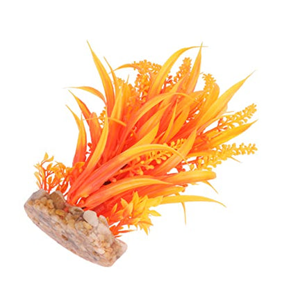 BESPORTBLE Artificial Aquarium Grass Plant Decor Lifelike Water Plant Ornament for Freshwater Saltwater Tanks Easy to Clean Look for Fish Safety