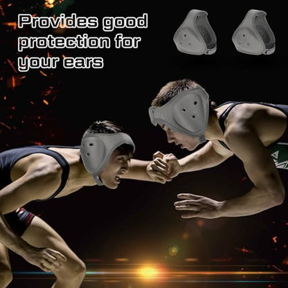 Jerify 2 Pcs Wrestling Headgear for Kid Youth, Grey - color: Grey