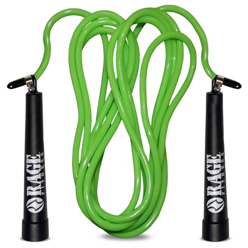 Rage Fitness R2 Speed Jump Rope, Adjustable PVC, Smooth Bearings