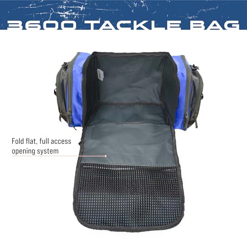 FROGG TOGGS Heavy Duty Fishing Tackle Duffle Bag, Blue, 3600