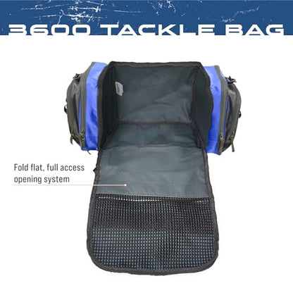 FROGG TOGGS Heavy Duty Fishing Tackle Duffle Bag, Blue, 3600