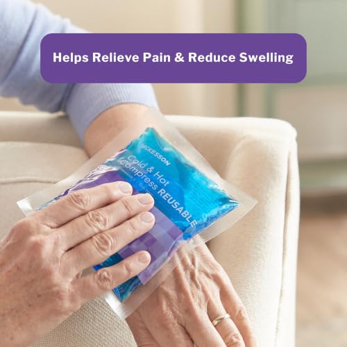 McKesson Cold and Hot Compress Reusable Gel Ice Hot Packs, 6.75 x 10.5 in - size: Large (6.75" x 10.5")