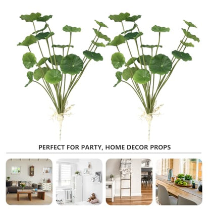 VILLCASE Artificial Lotus Leaves Faux Water Lily Pads Simulation Plastic Greenery 2pcs Home Party Decoration Indoor Scenic Display