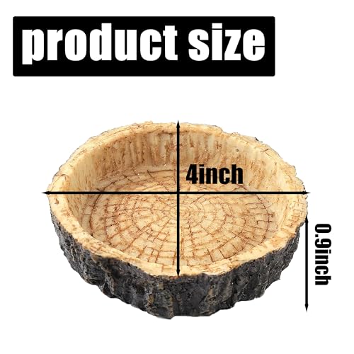 Reptile Bowls,Reptile Water Dish Reptile Water Bowl Reptile Accessories Snake Water Bowl for Small Reptiles, Lizard & Snake - Practical Reptile Accessory for Feeding and Hydration