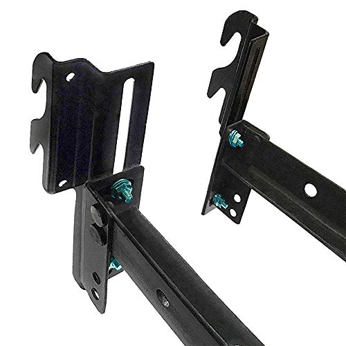 CAFORO #711 Bolt-On to Hook-On Conversion Frame Brackets, Rail Headboard Bracket, Bed Hook Adapter Kit (Set of 4) - color: Set of 4