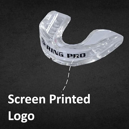 Mouth Guard for Boxing, MMA, Football, Basketball, Hockey, and All Contact Sports, Custom Fit for Adults and Youth, Teeth and Gum Protection - color: Clear