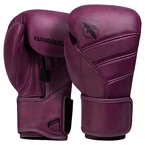Hayabusa T3 LX Leather Boxing Gloves | Leather Boxing Gloves, Training Gloves Men and Women, Sparring Gloves, Heavy Bag Gloves, 16oz Boxing Gloves, Muay Thai Gloves - color: Wine, size: 14oz