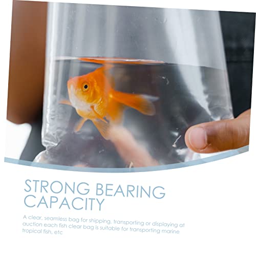 MAGICLULU 20PCS Aquarium Fish Packing Bags Oxygenated Transport Pouch for Goldfish Flat Angle Design for Live Fish Shipping - size: 30X60X0.1CM