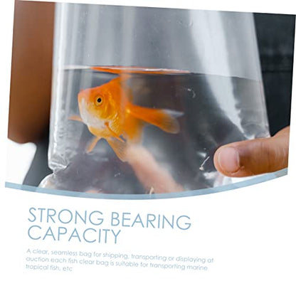 MAGICLULU 20PCS Aquarium Fish Packing Bags Oxygenated Transport Pouch for Goldfish Flat Angle Design for Live Fish Shipping - size: 30X60X0.1CM