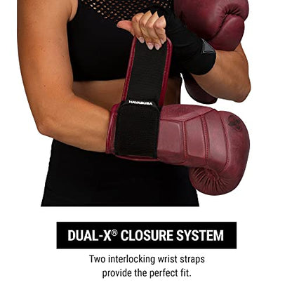 Hayabusa T3 LX Leather Boxing Gloves | Leather Boxing Gloves, Training Gloves Men and Women, Sparring Gloves, Heavy Bag Gloves, 16oz Boxing Gloves, Muay Thai Gloves - color: Crimson, size: 16oz