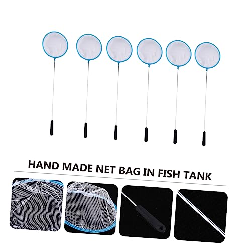 20 Pcs Betta Fish Stainless Steel Handwritten net Accessories net Bag Aquarium Goldfish net Alloy Fish