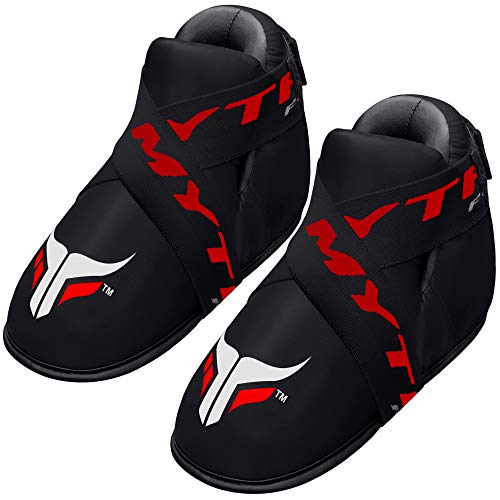 Mytra Fusion Semi Contact Boots – Kickboxing Boots and Foot Pads for Sparring, MMA, Muay Thai, Karate, Training, Fighting and Martial Arts - size: Small