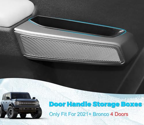 Upgrade 4 PCS Door Handle Storage Box Compatible with Ford Bronco 2021-2026 - size: Small
