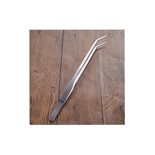 Aquarium Fish Tank Tweezers Aquatic Plant Tweezers Aquarium Clean Stainless Steel Tool Water Grass Curved Clip
