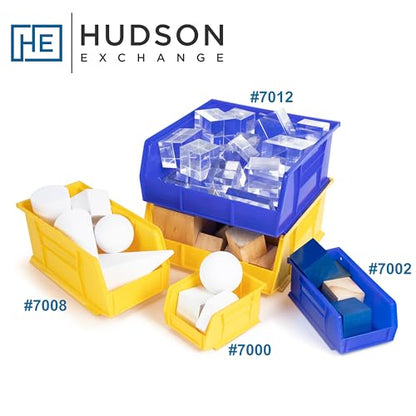 HE HUDSON EXCHANGE 11" x 5.5" x 5" Plastic Stackable Storage Bin, Blue - color: Blue, size: 1 Pack