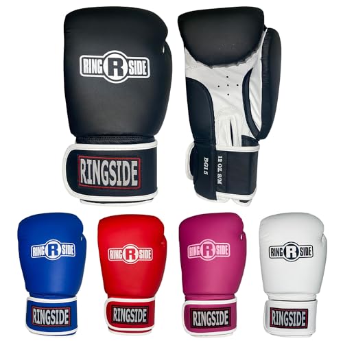 Ringside Striker Boxing Training Sparring Gloves - color: Black/White, size: Small-Medium