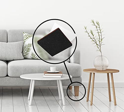 Slipstick GorillaPads Non Slip Furniture Pads/Gripper Feet Floor Protectors (Set of 16) Premium 2 Inch Square Self Adhesive Rubber Pads for Furniture Legs, Black, CB153-16 - size: 2" Square x 16