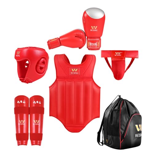 WESING Sanda Gears Set 6pcs for Men Women - color: Blue, size: Large