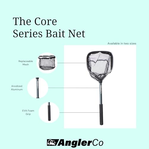 Core Series Bait Net, 18" Handle, 10" Hoop, Aluminum Frame with EVA Grip