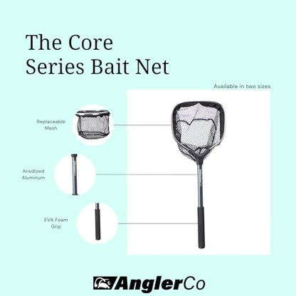 Core Series Bait Net, 18" Handle, 10" Hoop, Aluminum Frame with EVA Grip