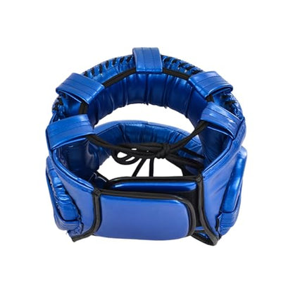 Adjustable Boxing Headgear with Full Coverages Protections Easy Liners Kickboxing Helmet for Athletes Present Muay Thai Helmet - color: White