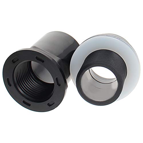 MroMax 32mm/1.26" ID PVC Aquarium Water Pipe Connector Joint Straight Tubes Hose Connector Fish Tanks Accessories 1pcs - size: 1pcs 32mm