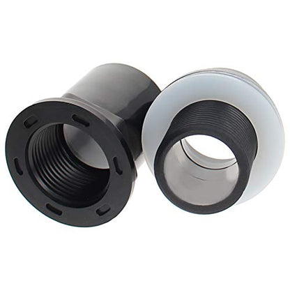 MroMax 32mm/1.26" ID PVC Aquarium Water Pipe Connector Joint Straight Tubes Hose Connector Fish Tanks Accessories 1pcs - size: 1pcs 32mm