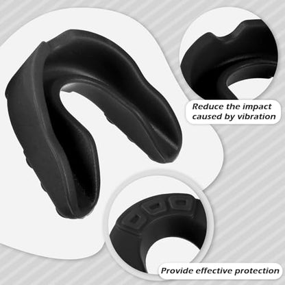 Frienda 50 Pcs Youth Football Mouth Guards Bulk Mouthpiece - color: White, Black