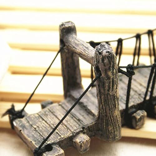 Hanging Bridge Aquarium Bridge Decor Resin Fish Hiding Ornament Underwater Landscape Fish Tank Hanging