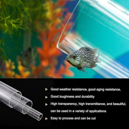 6" Clear Plastic Rigid Pipe 66mm ID x 70mm OD (2.6" ID x 2 3/4" OD) Acrylic Round Tubing, [for Plumbing, Hydraulics, Aquarium] - size: 2.6" x 2 3/4"