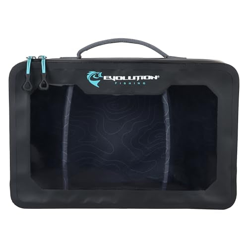 Plastix Case – Large, Waterproof Soft Plastic Lure Storage Box, EVA Structured Interior, Clear Lid, Removable Dividers, Tackle Organizer