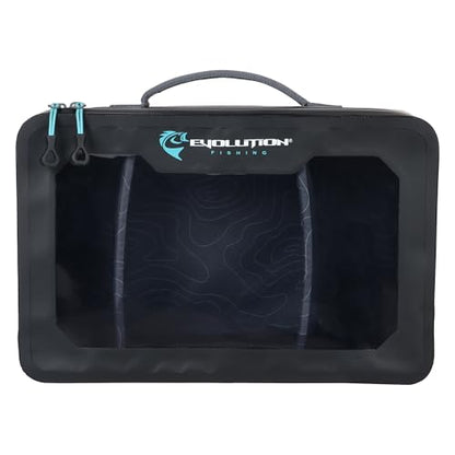 Plastix Case – Large, Waterproof Soft Plastic Lure Storage Box, EVA Structured Interior, Clear Lid, Removable Dividers, Tackle Organizer