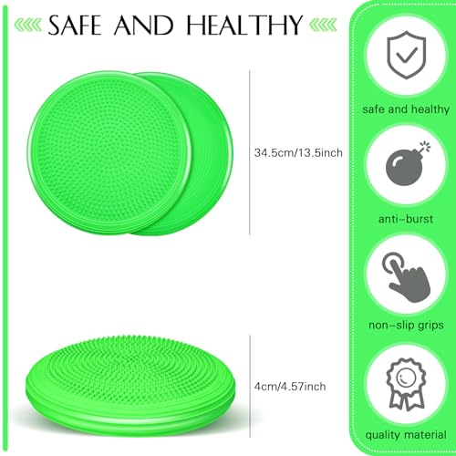 Libima 8 Pcs Wiggle Seat Inflated Wobble Cushion for Kids - color: Neon Color