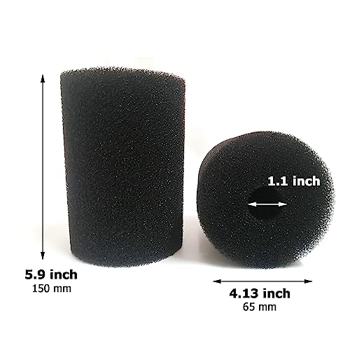 3 Pack Foam Filter Sponges for Canister Filters for Aquaclear 70/110 Filters X-Large Overflow Filter Box Intake Round Pre-Filter 5.91" x 4.13"