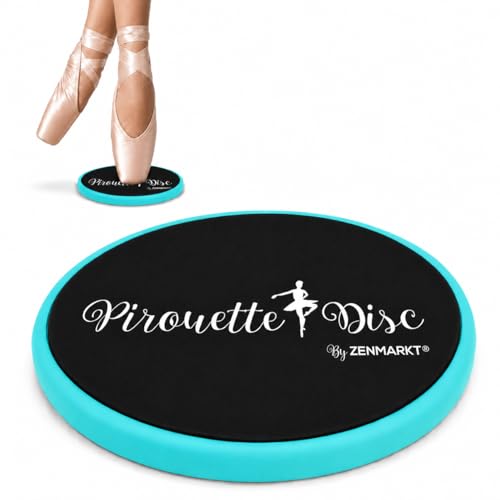 Ballet Pirouette Disc for Dancers and Turn Technique Training | Portable Training Disc to Improve Pirouettes, Releve, Balance and Control for Dance, Gymnastics and Ice Skating - color: Sky Blue