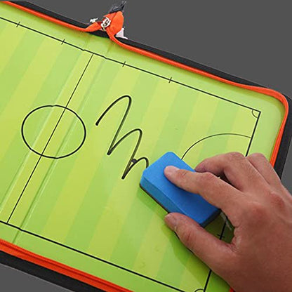 Pure Vie Portable Magnetic Soccer Coaching Board Football Tactics Clipboard | Soccer Strategy Clipboard for Coaches Training and Matches, Dry Erase Whiteboard Football Coach Must Haves with Magnets, Pen - color: 38 Cm X 20 Cm