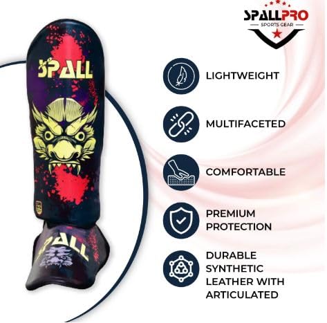 Muay Thai Guards Shin Guards for Kickboxing Martial Arts Kicking BJJ Boxing Equipment MMA Training and Sparring Leg Guard with Instep Protection Pads - color: Green, size: X-Small