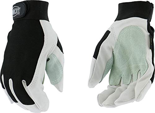 IRONCAT 86552 Goatskin Grain Goat Gloves- 2X-Large, Reinforced Palm and Thumb, Hook and Loop Closure - size: XX-Large