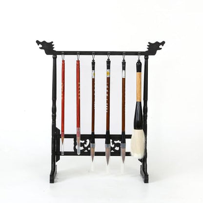 Hbasyp Chinese Calligraphy Brush Brush Holder Calligraphy Brush Brush Holder, Black, BJ-001